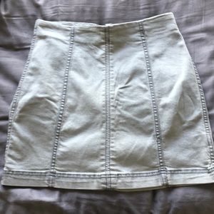 Grey free people mini skirt